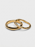 Sæt af Ringe i Guld Eloxering