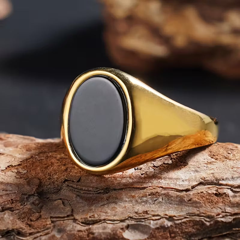 Ring med Tigerøje Natursten