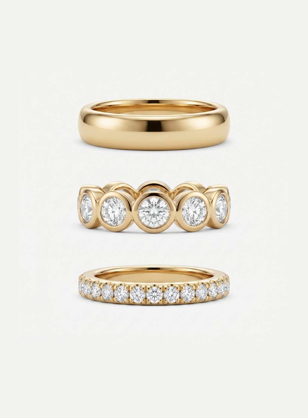 Tidløse Glitrende Ringe