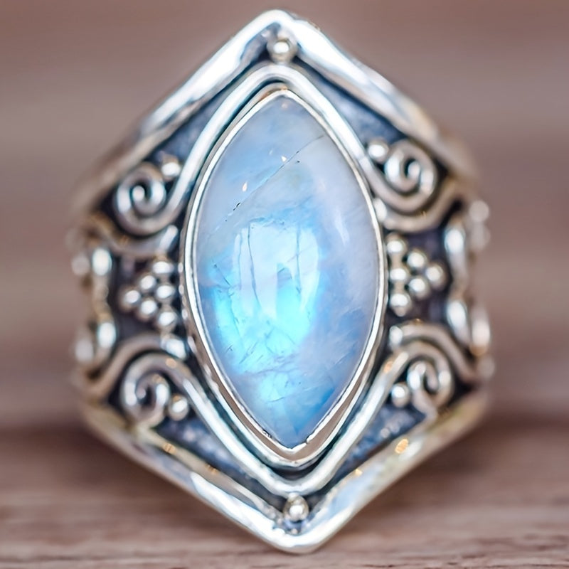 Prstan z Luno Kamnom