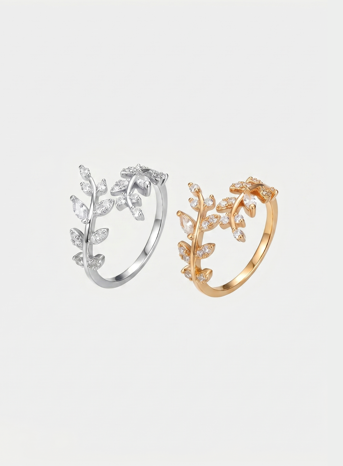 Sæt af Blad Ringe