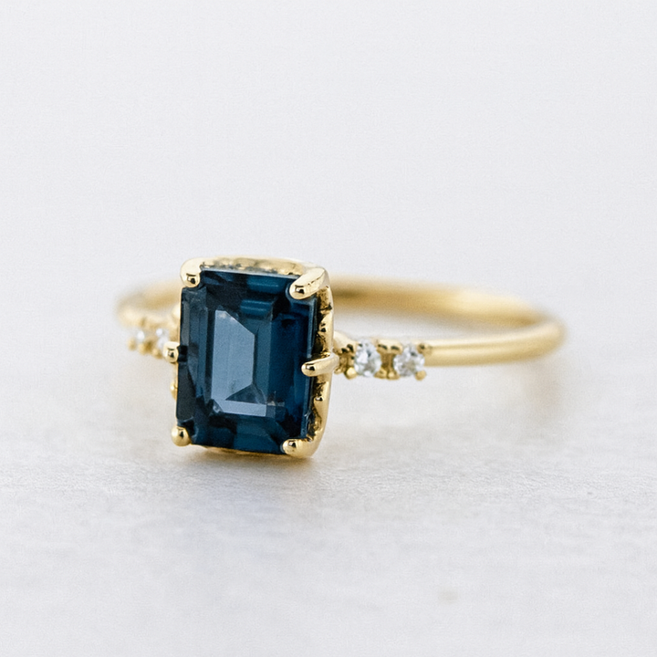 Vintage safirblitz-ring