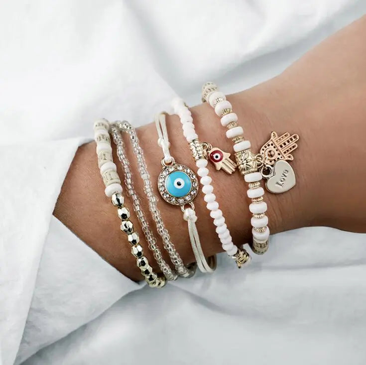Sæt af Hamsa-armbånd