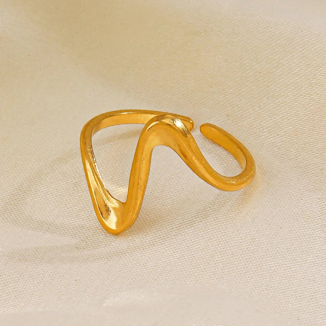 Geometriske bølgeformede ringe