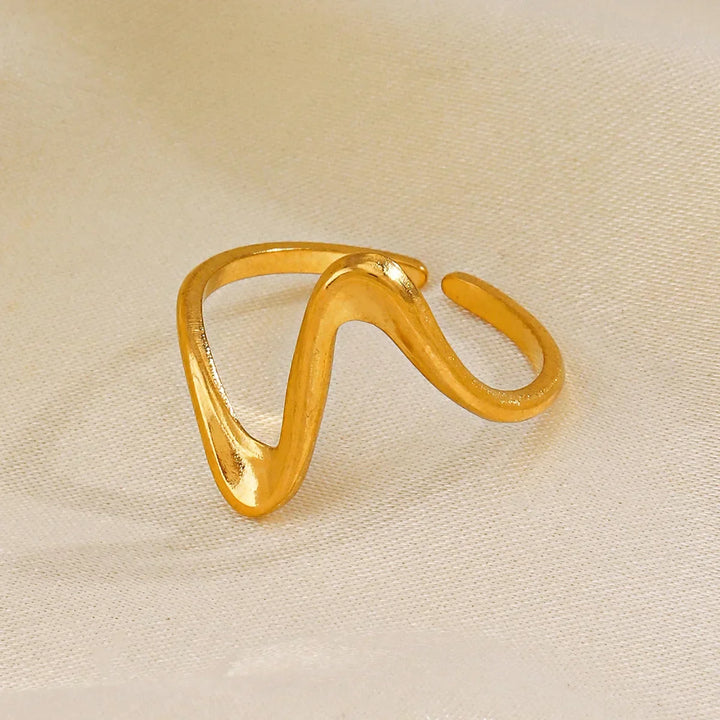 Geometriske bølgeformede ringe