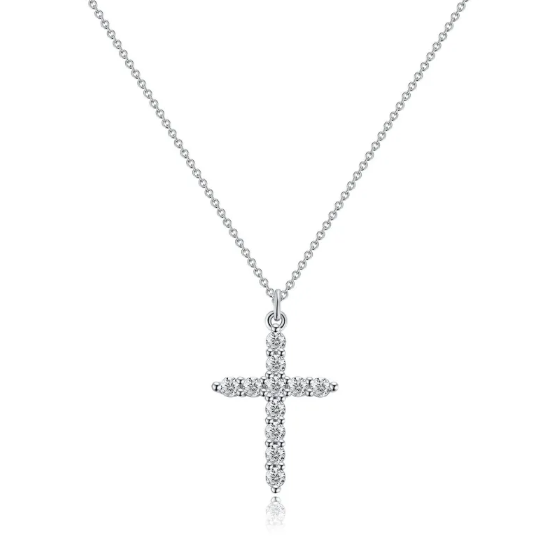 Obesek s Križem in Diamantno Krono