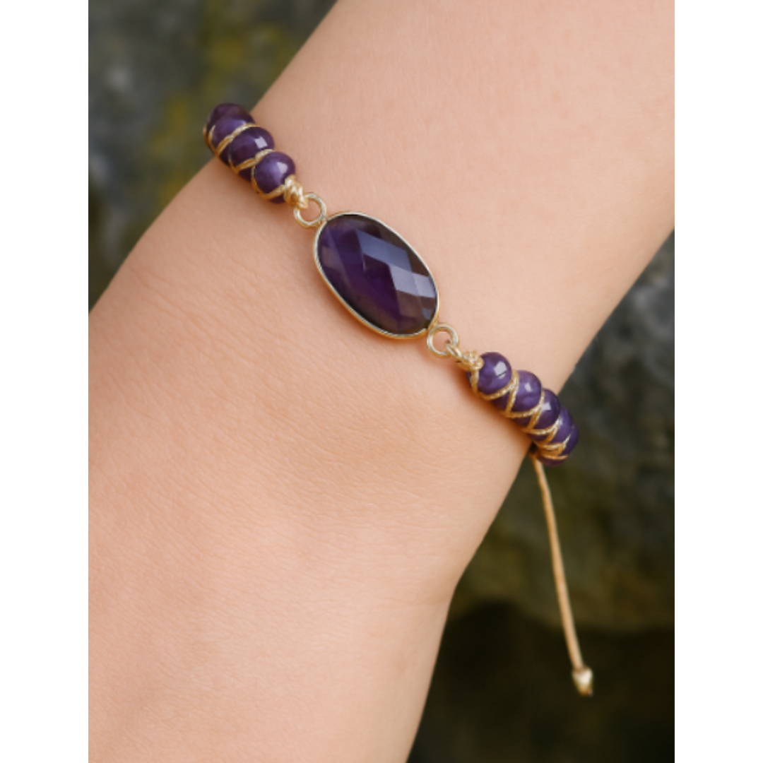 Elegant Amethyst Armbånd