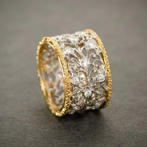 Vintage ring med kubisk zirkonia