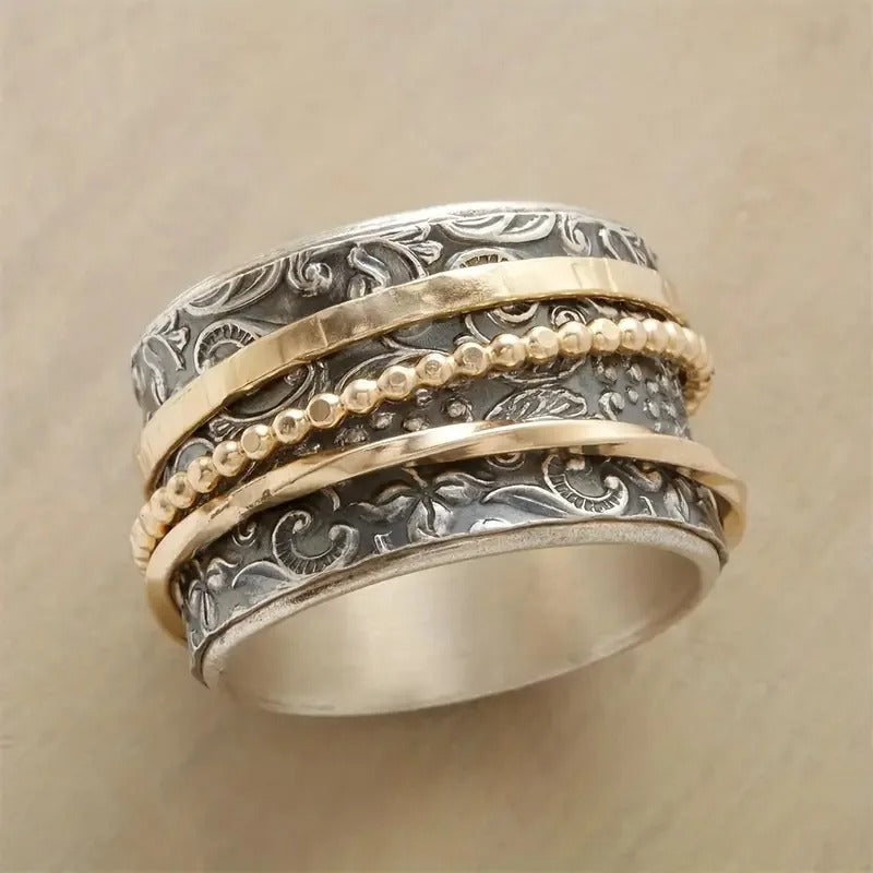 Ring med vintage barokmønster